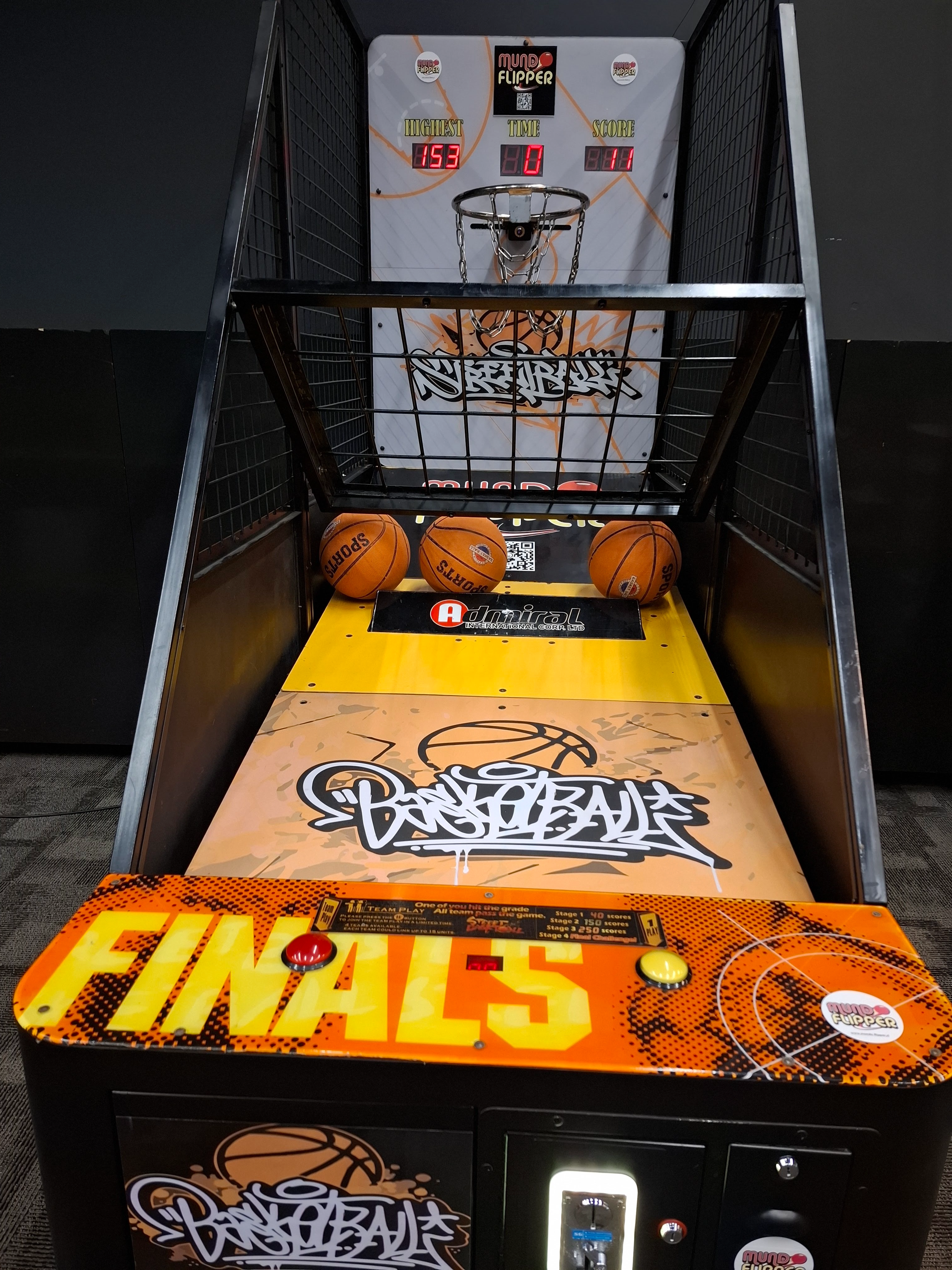 Máquina de Basketball - En acción
